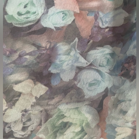 American Apparel floral double layer chiffon a-line mini skirt - Picture 2 of 3